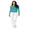 Adar Underscrubs for Women - Long Sleeve Underscrub Comfort Tee - 2900 - Aquamarine - XS view 4