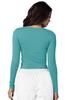Adar Underscrubs for Women - Long Sleeve Underscrub Comfort Tee - 2900 - Aquamarine - 3X view 2