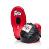 Fairtex FMV9 Contoured Focus Mitts |Striking Accuracy & Protection for Boxing, Muay Thai, Kickboxing |Ergonomic Design, Soft Padding, Secure Fit Leather -(Red/Black) view 1