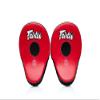 Fairtex FMV9 Contoured Focus Mitts |Striking Accuracy & Protection for Boxing, Muay Thai, Kickboxing |Ergonomic Design, Soft Padding, Secure Fit Leather -(Red/Black) view 3