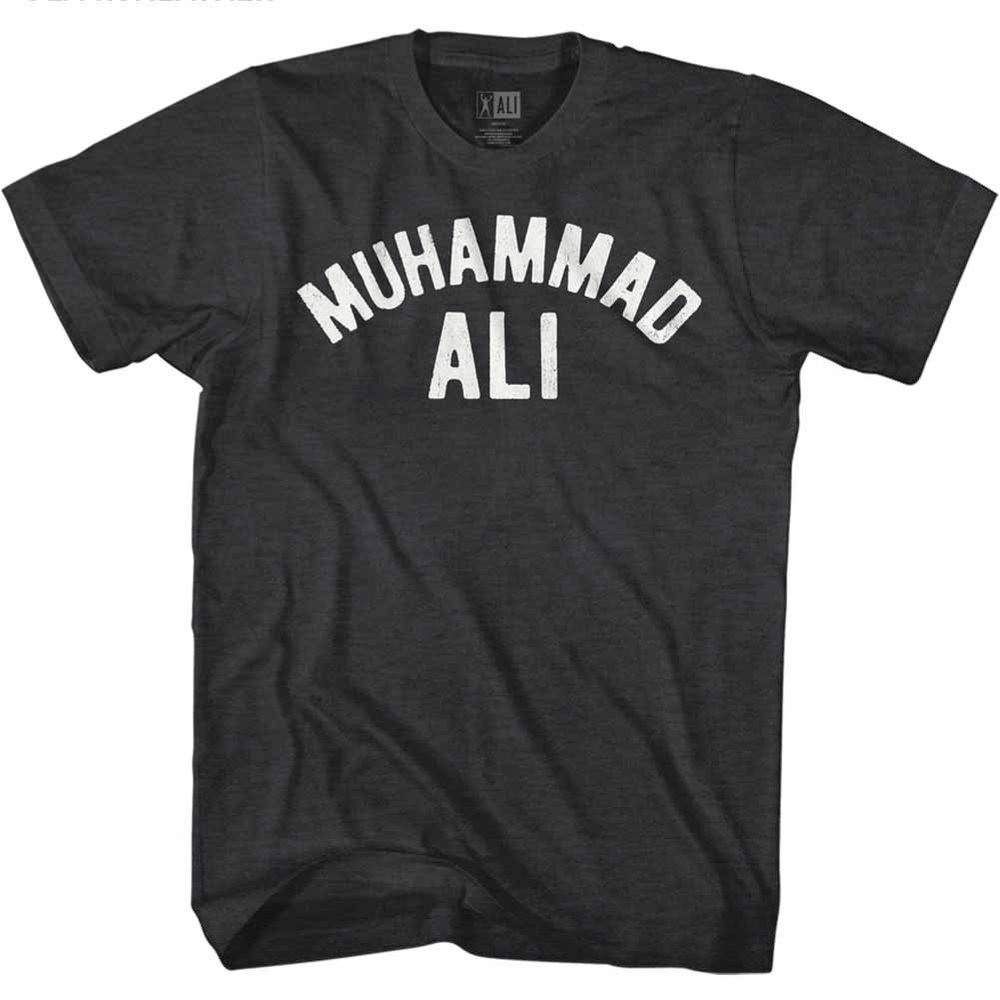 Muhammad Ali 60s Goat Greatest Boxer Black Heather Adult T-Shirt Tee