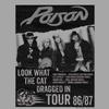 Poison Rock Band Look What Tour Graphite Heather Adult T-Shirt Tee view 3