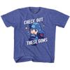 Mega Man Capcom Video Game Check It Out Youth Big Boys T-Shirt Tee Blue view 1