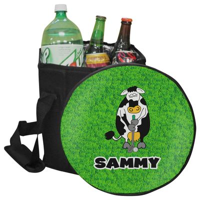 YouCustomizeIt Personalized Cow Golfer Collapsible Cooler & Seat