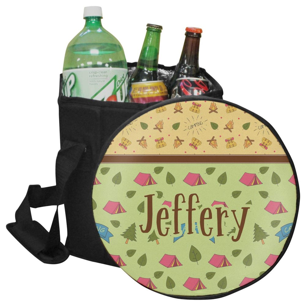 YouCustomizeIt Personalized Summer Camping Collapsible Cooler & Seat
