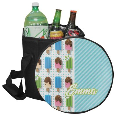 YouCustomizeIt Personalized Popsicles and Polka Dots Collapsible Cooler & Seat