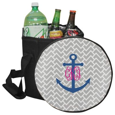 YouCustomizeIt Personalized Monogram Anchor Collapsible Cooler & Seat