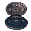 Premium Quality Virgin Pure Rubber Bumper Plate 170lb. set consists of (2) each (15lb, 25lb & 45lb) without any steel plates inside. view 2
