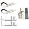 C&A Pro White XT Snowmobile Skis w/ 7.5" Shaper Bars Complete Kit Arctic Cat 2012+ Viper 2014+ Except 2016 Procross view 1
