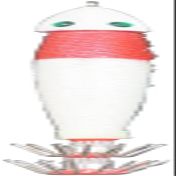 Marushin Fishing Gear, Lead Squid CB No. 15, Red and White