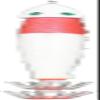 Marushin Fishing Gear, Lead Squid CB No. 15, Red and White view 1