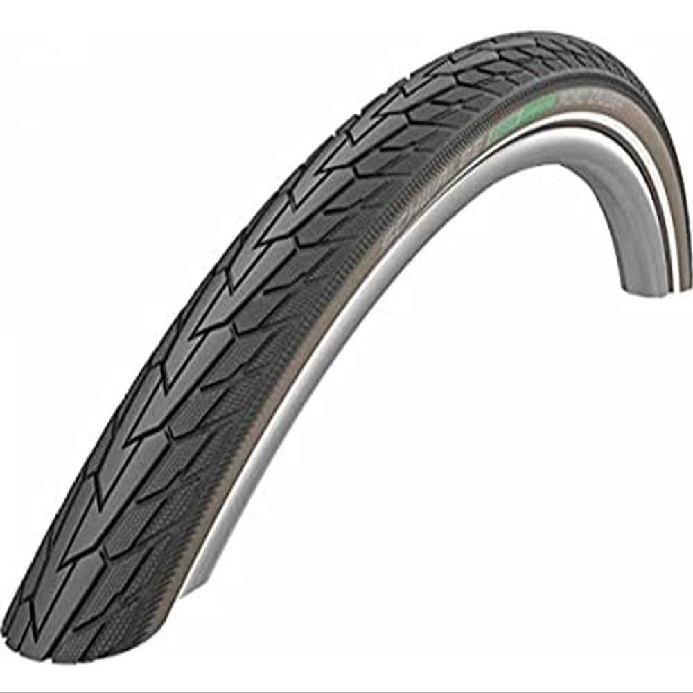 Schwalbe Unisex Adulto 11101269 TI. Road Cruiser K-Guard, TwinSkin, B/W, 37-584 HS484 Green 50EPI