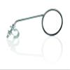 XLC Unisex - Adult Bicycle Mirror MR-K05 Silver 75mm view 1