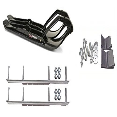 C&A Pro Black XPT Snowmobile Skis w/ 7.5" Shaper Bars Complete Kit Arctic Cat 2016+ Procross & Proclimb M Series