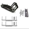 C&A Pro Black XPT Snowmobile Skis w/ 7.5" Shaper Bars Complete Kit Arctic Cat 2016+ Procross & Proclimb M Series view 1
