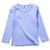 KISBINI Unisex Girls 100% Cotton Long Sleeve T-Shirt Top Tees Light Purple 3T view 1