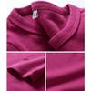 KISBINI Unisex Girls 100% Cotton Long Sleeve T-Shirt Top Tees Light Purple 3T view 2