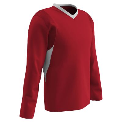 Champro Key Shooter Active Jersey Polyester Shirt, Youth X-Large, Scarlet, White Inset