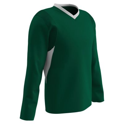 Champro Key Shooter Active Jersey Polyester Shirt, Youth Medium, Forest Green, White Inset