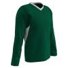 Champro Men's Standard Key Shooter Active Jersey Polyester Basketball Warmup Shirt, Forest Green, White Inset, Adult 3X-Large view 1