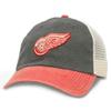 AMERICAN NEEDLE Hanover Officially Licensed NHL Team Mesh Hat, Detroit Red Wings, Ivory/Black/Red (43352A-DRW) view 1