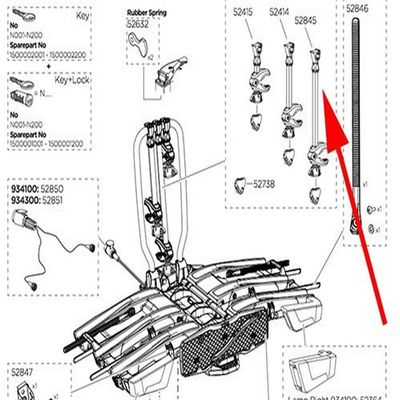 Thule 934 Pannier Rack Mount Bike Accessory, Compatible with Bicycle