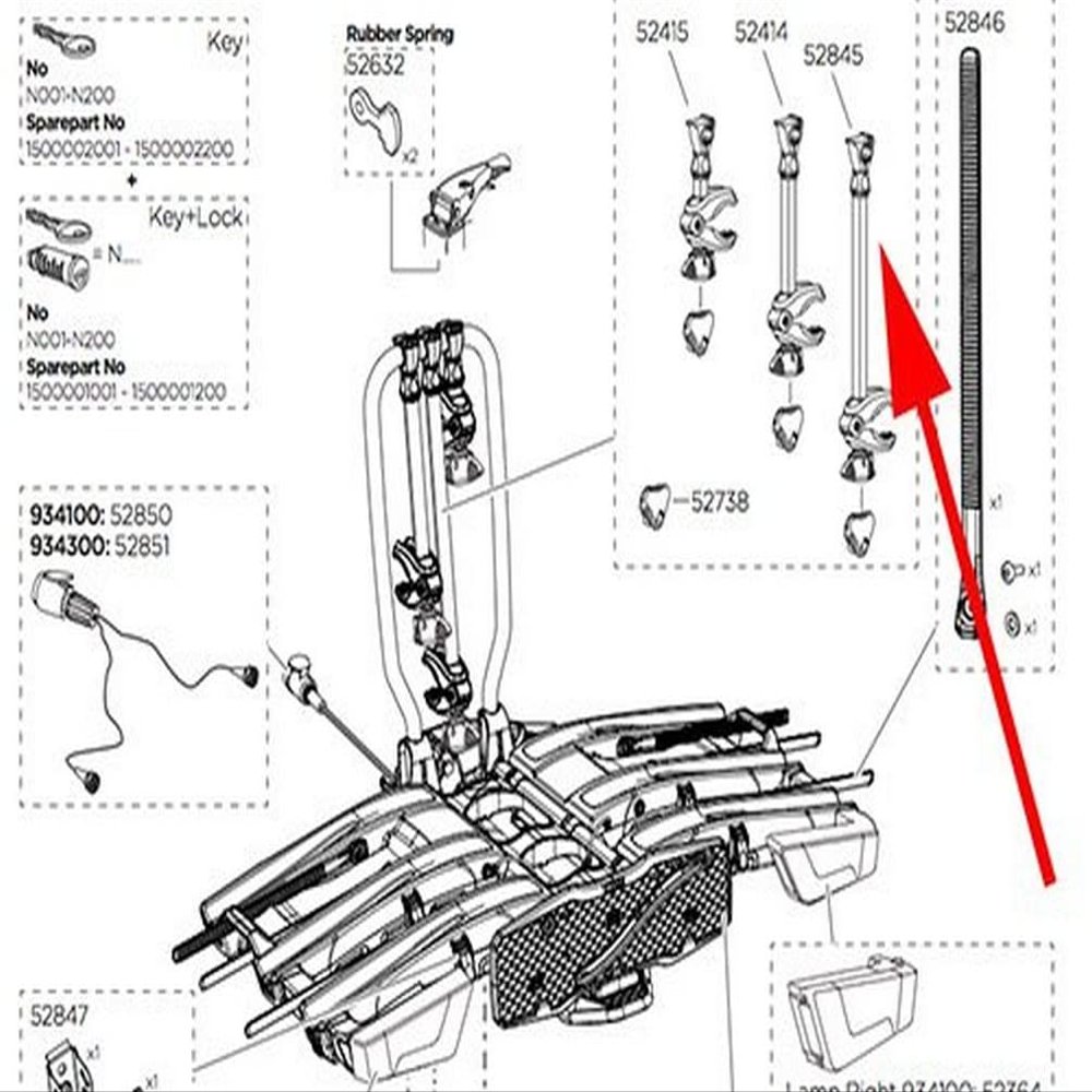 Thule 934 Pannier Rack Mount Bike Accessory, Compatible with Bicycle