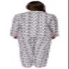 Leisureland Women's Cotton Flannel Pajama Set Zebra Print (X-Large, White with Black) view 2