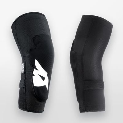 Blue Grass Unisex's Skinny Knee Pads S, Black/White, S BGP025