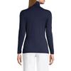 Lands' End Womens Long Sleeve Shaped LWCM Turtleneck Radiant Navy Petite X-Small view 2