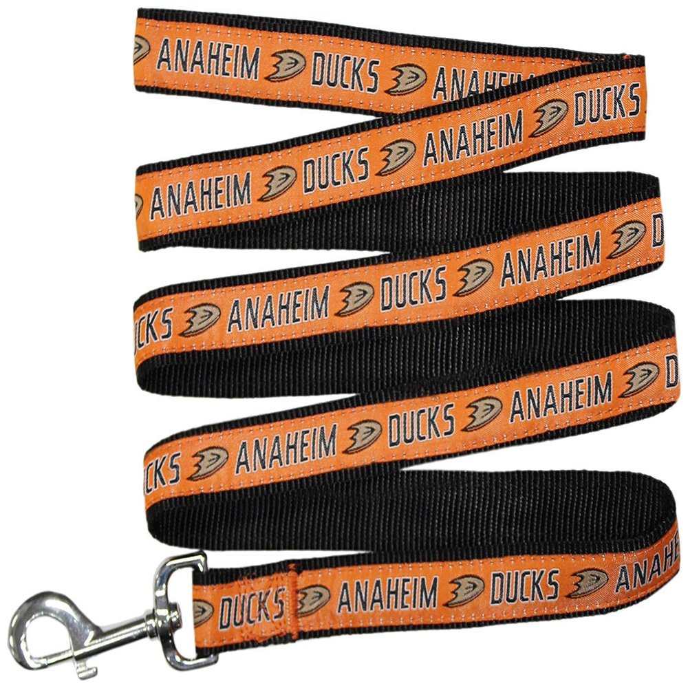 Pets First NHL Anaheim Ducks Leash for Dogs & Cats, Medium. - Walk Cute & Stylish! The Ultimate Hockey Fan Leash!, 4 ft Long x 0.62 in Width, ANA-3031-MD