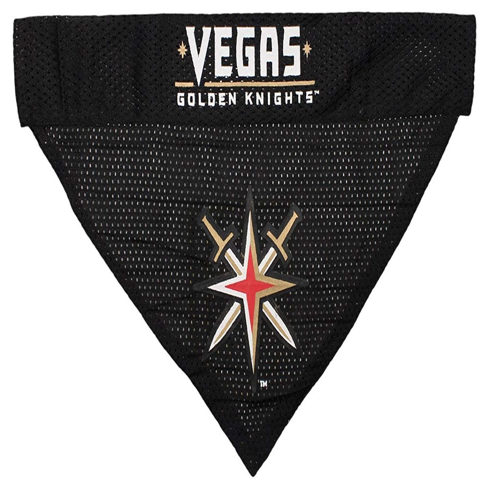 NHL LAS VEGAS GOLDEN KNIGHTS BANDANA for DOGS & CATS, Small/Medium. - Cute & Stylish Bandana! The Perfect HOCKEY FAN Scarf Bandana, great for Birthdays or any Party!