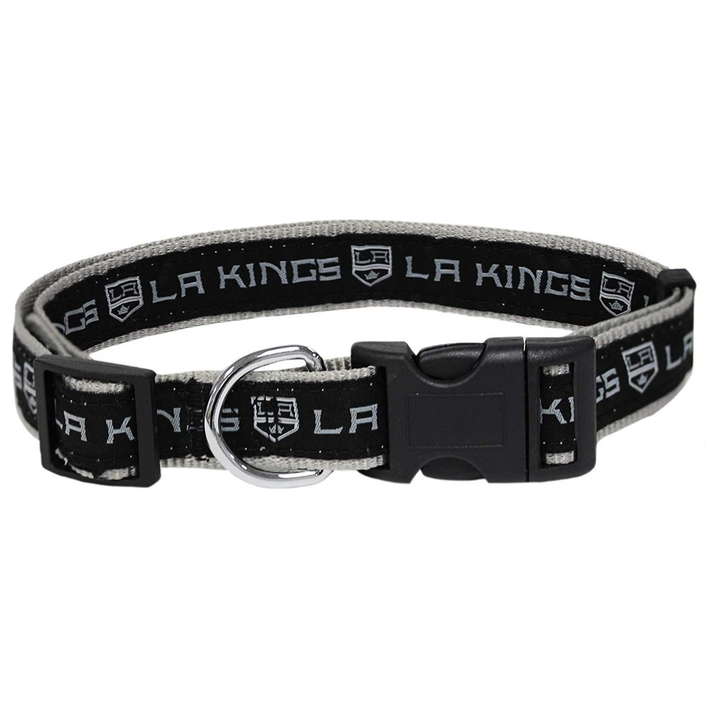 Pets First NHL Los Angeles Kings Collar for Dogs & Cats, Medium. - Adjustable, Cute & Stylish! The Ultimate Hockey Fan Collar!