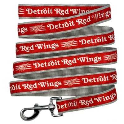 Pets First NHL Detroit RED Wings Leash for Dogs & Cats, Walk Cute & Stylish! The Ultimate Hockey Fan Leash!, Large (6 ft Long x 1 in Width) (DRW-3031-LG)