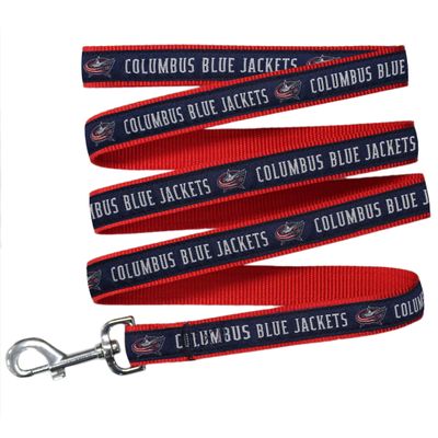 Pets First NHL Columbus Blue Jackets Leash for Dogs & Cats, Medium. - Walk Cute & Stylish! The Ultimate Hockey Fan Leash!, Medium (4 ft Long x 0.62 in Width) (CBJ-3031-MD)