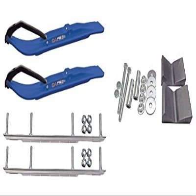 C&A Pro Blue XT Snowmobile Skis w/ 9" Shaper Bars Complete Kit Arctic Cat 2016+ Procross & Proclimb M Series