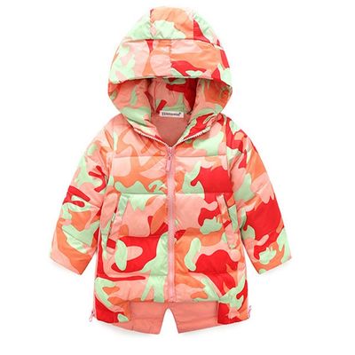 Winter Coat for Baby Girl Winter Christmas Jackets Winter Coat for Baby Boy (7, Pretty Orange Camouflage)