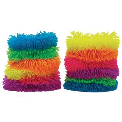 S&S Worldwide Extra-Large Puffer Sensory Ringed Bands for Tactile and Fidget Fun Set of 12