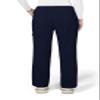 KOI Basics Women's Holly Cargo Scrub Pants, 8 Pockets, Drawstring Waist Navy Small Tall view 2