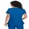 KOI Basics Katie Women's 4-Pocket Mock-Wrap Scrub Top Royal Blue XX-Small view 2