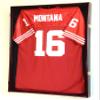 sfDisplay.com,LLC. Sports Jersey Display Case Select Your Size 98% UV Lockable 3 Sizes to Choose Uniform Jacket Frame (Cherry Wood Finish, X-Large Jersey=38x29x3) view 1