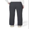 KOI Basics Women's Holly Cargo Scrub Pants, 8 Pockets, Drawstring Waist Charcoal XX-Small Petite view 2