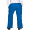 KOI Basics Women's Holly Cargo Scrub Pants, 8 Pockets, Drawstring Waist Royal Blue X-Large Tall view 2
