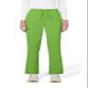 KOI Basics Women's Holly Cargo Scrub Pants, 8 Pockets, Drawstring Waist Green Tea Small Petite view 1