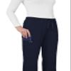 KOI Basics Women's Holly Cargo Scrub Pants, 8 Pockets, Drawstring Waist Navy XX-Small view 3