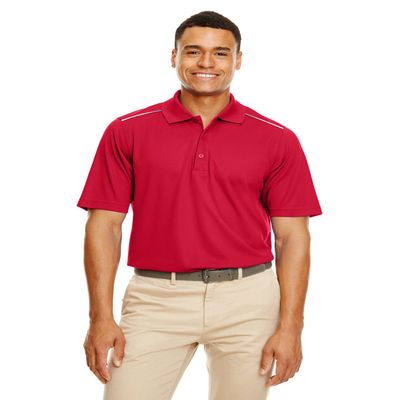 Men's Radiant Performance Piqu Polo with Reflective Piping 2XL CLASSIC RED