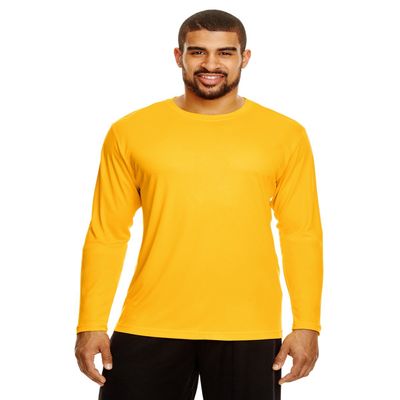 Team 365 Men's Zone Performance Long-Sleeve T-Shirt S SP ATHLETIC GOLD