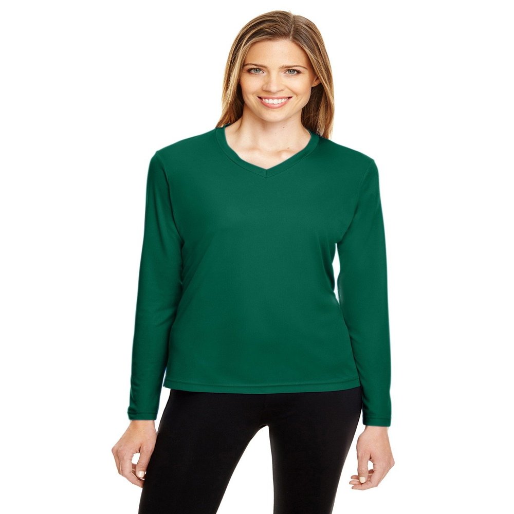 Team 365 Ladies' Zone Performance Long-Sleeve T-Shirt S SPORT FOREST
