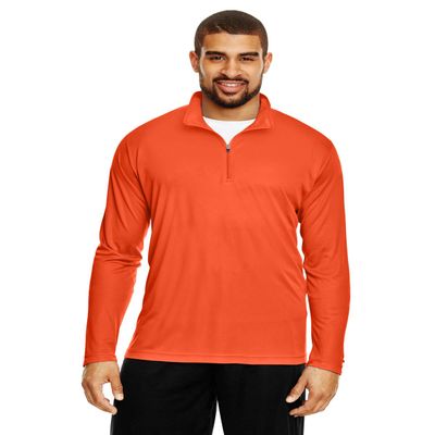 Team 365 Men's Zone Performance Quarter-Zip XS SPORT ORANGE