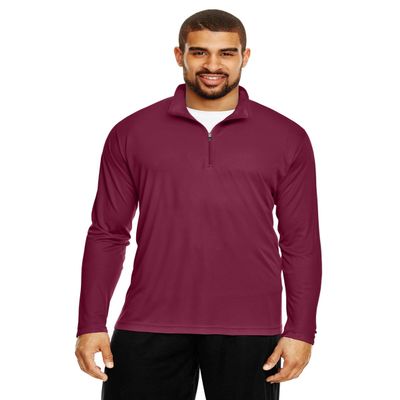 Team 365 Men's Zone Performance Quarter-Zip 2XL SPORT MAROON
